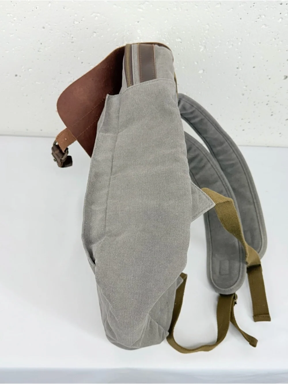 Savage Supply Leo Brown Canvas and Leather Backpack
